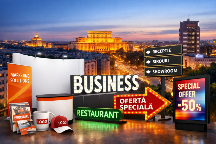 Producție publicitară București: cum aleg companiile un partener bun pentru branding, print și semnalistică