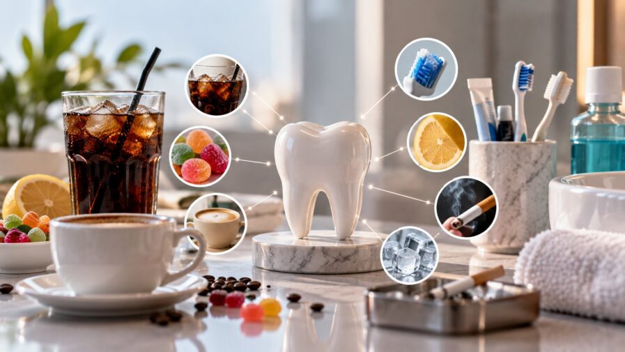 7 obiceiuri zilnice care îți pot afecta dinții fără să-ți dai seama Descopera 7 obiceiuri zilnice care pot afecta dintii. Invata cum sa protejezi smaltul si gingiile prin mici schimbari.